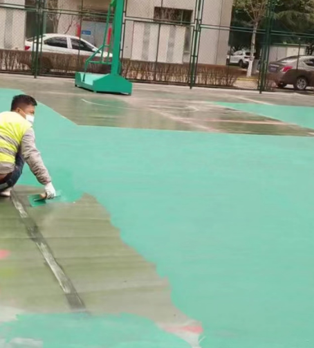 延庆球场地面翻新